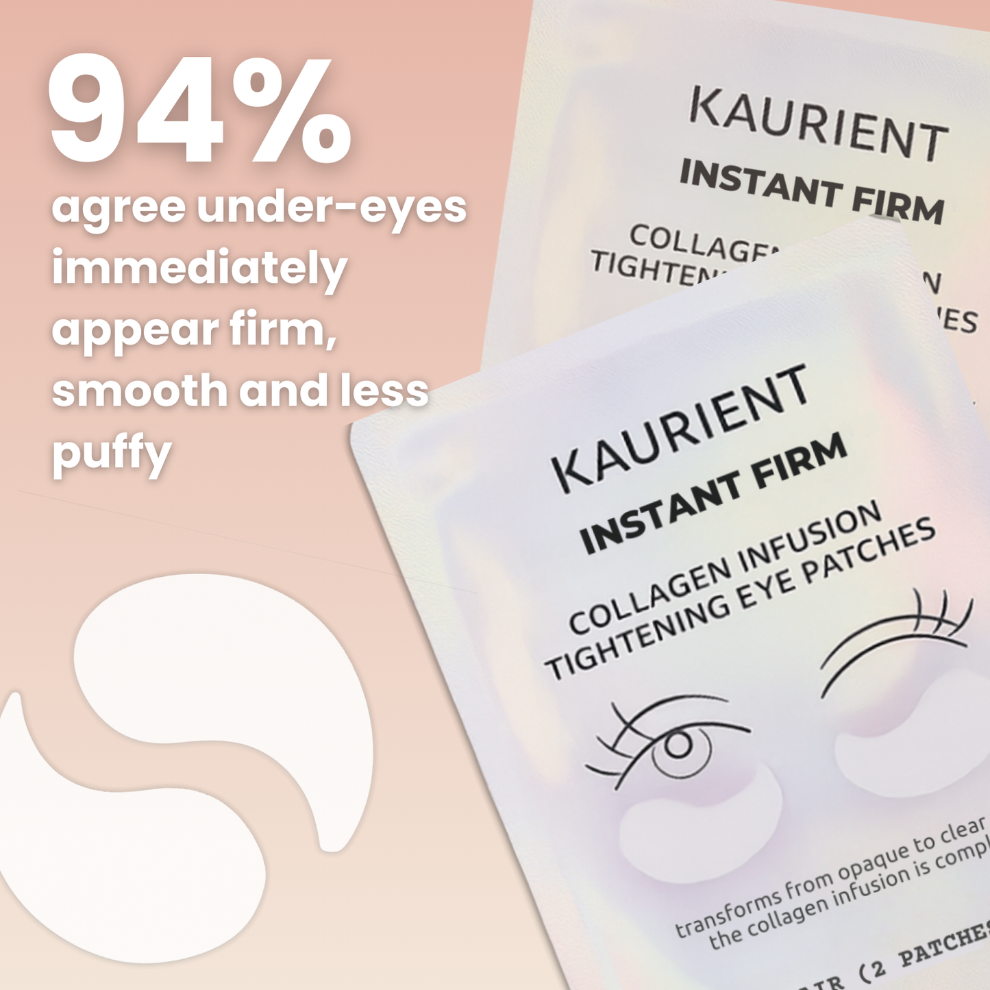 Instant Firming Under Eye Collagen Patches (8 Pairs)